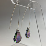 Purple Passion Crystal Earwires